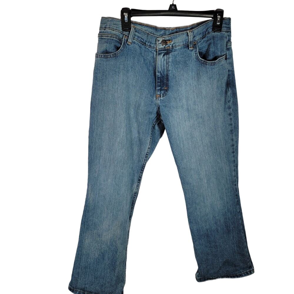 Wrangler Women's Size 16 Husky Bootcut Light Blue Denim Jeans Excellent Con
